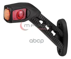 фонарь габаритный !рожок LED 24V прямоуг стекла кр/б/ж наклонный провод 185x168x35Universal MARS Tech арт. M720213