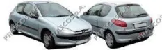 бампер передний! грунт. с отв. для противотуманных фар и спойлером Peugeot 206 98-09 Prasco арт. PG0091011