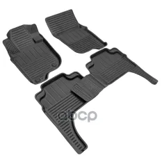коврик салонный! полиуретановый, черный, борт 4см Mitsubishi Pajero Sport III 15> Rezkon арт. 0524020200