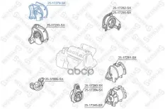 опора двигателя правая AT! Honda HR-V 98-05 Stellox арт. 2517279SX