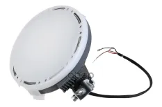 фара противотуманная! LED круглая, белое стекло, серый корпус, с креплением Universal Stellox арт. 8735081SX
