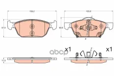 GDB3600 колодки дисковые п.! Honda Accord 08> TRW арт. GDB3600