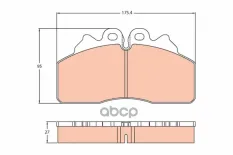 GDB5113 колодки дисковые! WVA29256 175x95x27 BREMBO IVECO EuroCargo Tector TRW арт. GDB5113