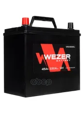 аккумуляторная батарея! 45Ah 330A JIS +слева 237/127/225 WEZER арт. WEZ45330L
