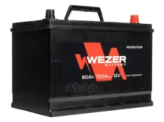 аккумуляторная батарея! 90Ah 700A JIS +справа 303/175/228 WEZER арт. WEZ90700R