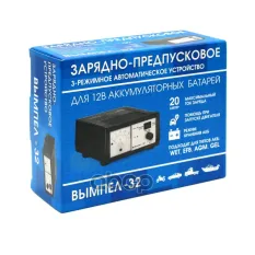зарядное устройство! Вымпел-32(автом, 0-20А, 13.6/14,4/16В) Гелев,AGM,Лодочные,Тяговые АКБ ВЫМПЕЛ арт. 2043