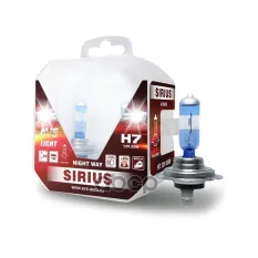 к-т ламп! (H7) 55W 12V SIRIUS/NIGHT WAY/ PB блистер 2шт. AVS арт. A78950S
