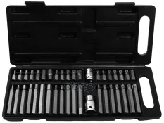 набор бит! коротких и длинных H4-H12, T20-T55, M6-M12, 40пр. DETOOL арт. DTL0061