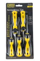 набор отверток! SL3, SL5, SL6, PH1, PH2 5пр. DETOOL арт. DTL0070