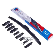 Щетка стеклоочистителя гибридная Double Force 425 мм (17') DOUBLE FORCE арт. DFHY17