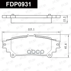 FDP0931 колодки дисковые задние! Lexus RX350/450h AWD 09> FAP арт. FDP0931