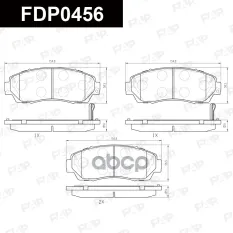 FDP0456 колодки дисковые перед.! с антискрип. пл Honda CR-V III 2.0i-VTEC/2.2i-CTDi 07> FAP арт. FDP0456