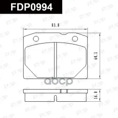 FDP0994 колодки дисковые! передние Lada 2101-2107 FAP арт. FDP0994