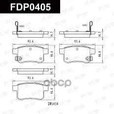 FDP0405 колодки дисковые задние! Honda Accord all 08> FAP арт. FDP0405