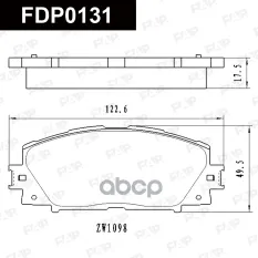 FDP0131 колодки дисковые передние! Lifan X50 15> FAP арт. FDP0131