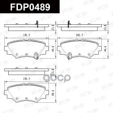 FDP0489 колодки дисковые задние! Mazda 3 1.5/2.0/2.2D 13> FAP арт. FDP0489