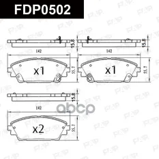 FDP0502 колодки дисковые передние! Mazda 3 1.5/2.0/2.2D 13> FAP арт. FDP0502