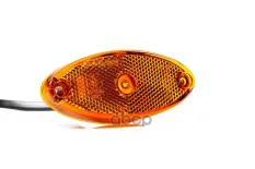 фонарь габаритный! LED овальный желтый 102x45 12-36V с кабелем 50cm  Kogel Fristom арт. FT061ZLED