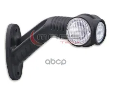 фонарь габаритный !рожок LED 24V стекла большие белые изогнутый провод185x168x35 Universal MARS Tech арт. M720205