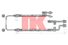 [587302F000] !шланг торм. пер. лев Kia Cerato all 04> L=865 Nk арт. 853514