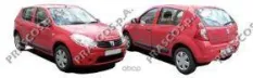 решетка бампера центральная! черная Dacia Sandero 1.2-1.6i/1.5DCi 08> Prasco арт. DA2202120