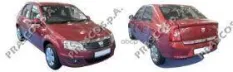 решетка бампера левая! черная с отвер. для против. фары! Dacia Logan 1.6i/1.5D 08> Prasco арт. DA3222134