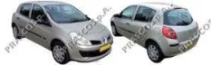 стекло зеркала левое! с кроншт. асфер. с подогр Renault Clio 1.2-2.0i/1.5D 05-14 Prasco арт. RN3257514