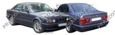 накладка бампера переднего левая!черная BMW 5 Series E34 88-95 Prasco арт. BM0421244