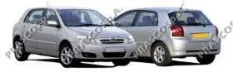 решетка бампера левая!черная с отверстием для противотуманной фары Toyota Corolla 04-07 Prasco арт. TY0901248