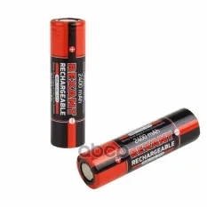 аккумулятор! Li-ion 18650, 3,7В, 2400мАч, без платы защиты, 1шт (блистер 2шт) REXANT арт. 30201005