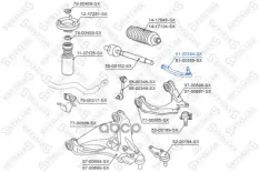 наконечник рулевой левый! Mitsubishi Pajero V63/65/Montero 99> Stellox арт. 5100354SX