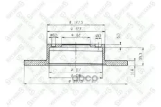 диск тормозной передний! Alfa Romeo 145/146 1.8/2.0 95> Stellox арт. 60202327VSX
