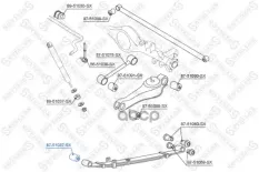 сайлентблок рессоры пер.! Hyundai H-1 96-01 Stellox арт. 8751087SX