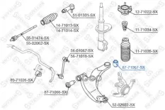 сайлентблок рычага зад.! Mazda Premacy CP all 99> Stellox арт. 8771067SX