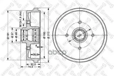 Барабан тормозной Stellox арт. 6025-4708-SX