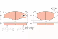 К-т дисков. тормоз. колодок TRW арт. GDB459