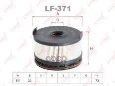 Фильтр топливный MERCEDES-BENZ E400D(W213) 16>, G400D(W463) 19> LYNXauto арт. LF371