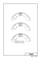 Колодки тормозные задние барабанные HONDA Civic, Accord, CR-V, HR-V, Inspipe (1995-) MK KASHIYAMA арт. K5524