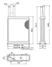 Радиатор печки CITROEN Jumper 27 94- NRF арт. 52066
