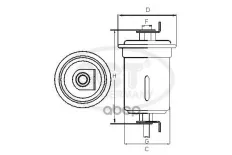 Топливный фильтр HYUNDAI/KIA H-1/SONATA 98-01/MAGENTIS 02-06 SCT арт. st728