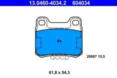 Колодки тормозные дисковые задн, MERCEDES-BENZ: 190 E 2.3-16/E 2.3-16/E 2.5-16 82-93, C-CLASS C 180/C 200/C 200 D/C 200 D/C 220/C 220 D/C 220 D/C 250 