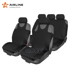 Авточехлы (майка) полиэстер черные (8 предм.) AIRLINE AIRLINE арт. ASC-F3k