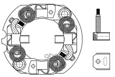 Узел щеточный стартера для а/м ГАЗ ГАзель Next (22-) NN (22-) с двигателем 2.5d [G] (VBS 0325) STARTVOLT арт. VBS0325
