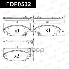 FDP0502 колодки дисковые передние! Mazda 3 1.5/2.0/2.2D 13> FAP арт. FDP0502
