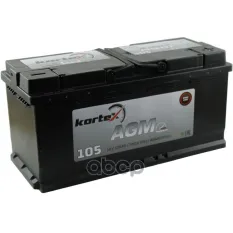 Аккумулятор KORTEX AGM 105А/ч обратная полярность KORTEX арт. AGM605901