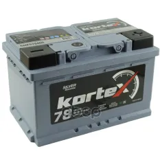Аккумулятор KORTEX SILVER Dynamic 78А/ч обратная полярность, низкий KORTEX арт. SMF578402