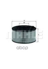Фильтр воздушный BMW 3 (E46) 316i,Ci, 318i,Ci 04/01--> Mahle/Knecht арт. LX759