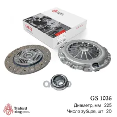 к-кт сцепления! с подшипником Hyundai Accent/Elantra 05>/Solaris 10>, KIA Rio/Venga 09> TRAFORD RING арт. GS1036