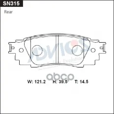 Колодки тормозные CAMRY V70 зад ADVICS арт. 'SN315