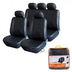 Авточехлы универсальные экокожа черные (11 предм.) Consul AIRLINE AIRLINE арт. ACS-UEL-06
